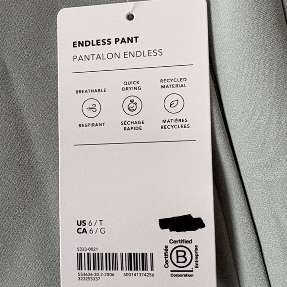 Athleta Endless High Rise Pants 6Tall - Picture 8 of 16